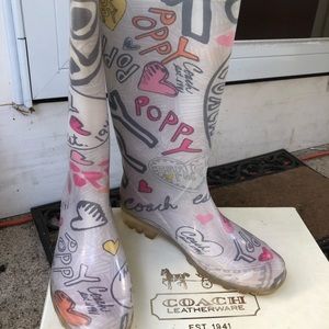 Coach rain boots